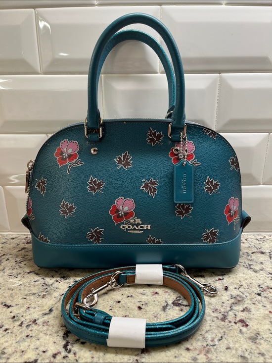 Coach Handbags - Coach Mini Sierra Satchel Crossbody Bag in Wildflower Print EUC